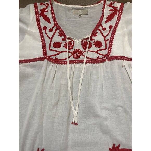 Pedro del Hierro Embroidered Boho Top EUR Large  Boho * Casual * Vacation - Picture 5 of 12